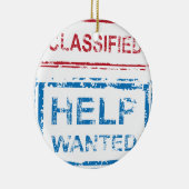 Gerubriceerde stempel Help Gezochte stempel Keramisch Ornament (Rechts)