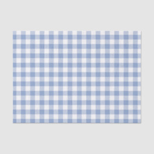 Geruit Blue Gingham Classic Tissuepapier