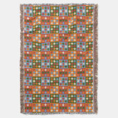 geruit diamantterugzetpatroon deken (Voorkant Verticaal)