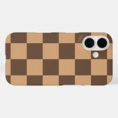  geruit in warme browns Case-Mate iPhone case (Achterkant (horizontaal))