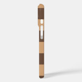  geruit in warme browns Case-Mate iPhone case (Achterkant / Links)