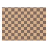  geruit in warme browns tafelkleed (Voorkant (Horizontaal))
