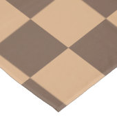  geruit in warme browns tafelkleed (Gekanteld)