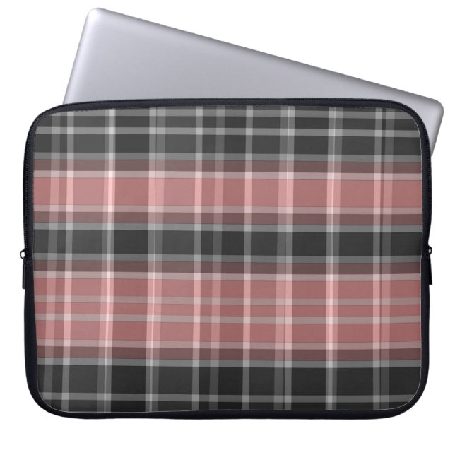 Geruit Laptop Sleeve (Voorkant)