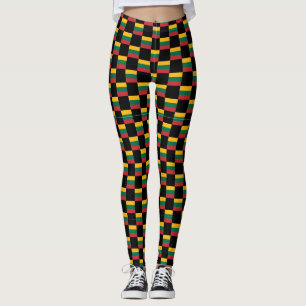 Geruit Litouwen Vlag Patroon Leggings
