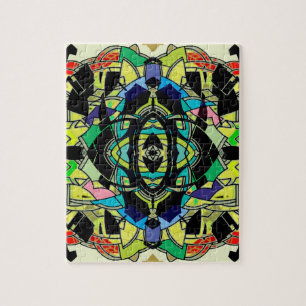 Geruit ontwerp legpuzzel