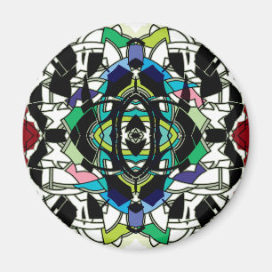 Geruit ontwerp magneet
