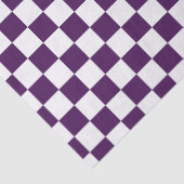 Geruit Paarse Wit Tissuepapier (Detail)