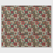 geruit patroon cadeaupapier (Vlak)