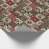 geruit patroon cadeaupapier (Hoek)