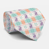Geruit Plaid Easter Stropdas (Opgerold)