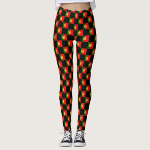 Geruit Portugal Vlag Patroon Leggings