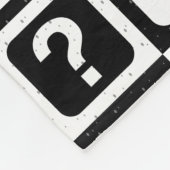 Geruit raadsel vraagteken Patroonontwerp Fleece Deken (Hoek)