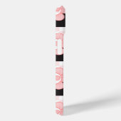 Geruit roze Daisy Case-Mate iPhone Case (Achterkant / Rechts)