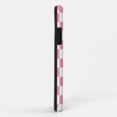 Geruit roze en wit Case-Mate iPhone case (Achterkant/rechts)