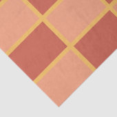 Geruit roze rood geruit vierkant patroon tissuepapier (Detail)