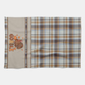 Geruit & Speels – Thanksgiving Kalkoen Theedoek (Horizontaal)