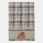 Geruit & Speels – Thanksgiving Kalkoen Theedoek (Verticaal)