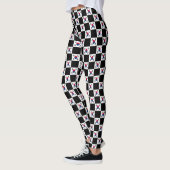 Geruit Zuid-Korea vlag patroon Leggings (Links)