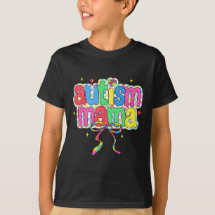 Geruite Autisme Mama Coquette Boog Autisme Awarene T-shirt