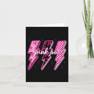 Geruite bliksemschicht roze uit borstkanker AW Kaart