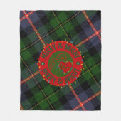 Geruite fleece deken Merry & Bright (Voorkant)