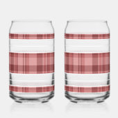 Geruite frisdrankglas blikvorm glas (Achterkant)