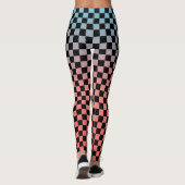 Geruite Gradiënt Leggings (Achterkant)