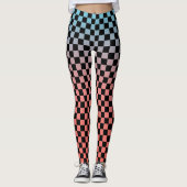 Geruite Gradiënt Leggings (Voorkant)