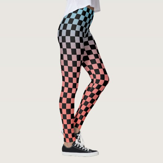 Geruite Gradiënt Leggings (Rechts)