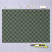 Geruite groene buffel Plaid Tissuepapier (Craft)