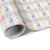 Geruite Kabouterpasen Cadeaupapier (Rol Hoek)