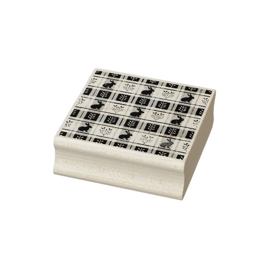 Geruite Kabouterpasen Rubberstempel (Stempel)