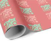  geruite kerst Holly Red Cadeaupapier (Rol Hoek)