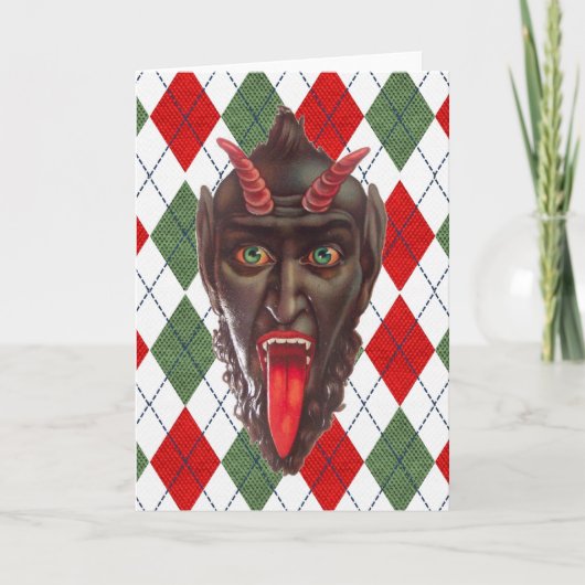 geruite kerst krampus (Voorkant)