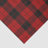 Geruite kerst rode buffel geruit tissuepapier (Detail)