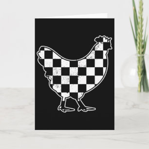 Geruite Kippenboer Kippen Race Auto Jongens Chi Kaart