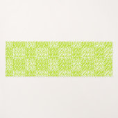 Geruite Liefde in Lime Groen en Wit Yogamat (Voorkant (horizontaal))