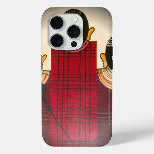 Geruite Masaï familieportret   Abstract erfgoed iPhone 15 Pro Case