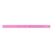 Geruite neon roze en wit lint (Voorkant)