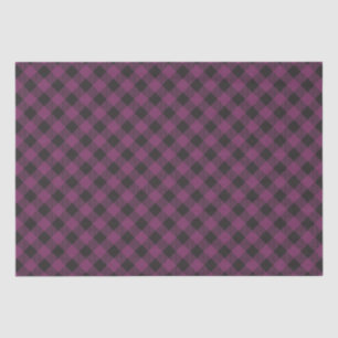 Geruite Paarse Buffalo Plaid Tissuepapier