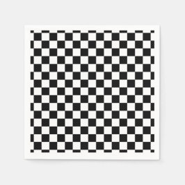 Geruite patroonservetten servet