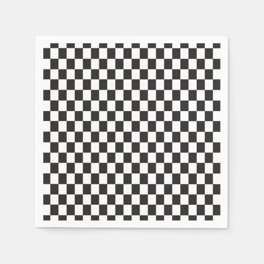 Geruite Race Theme Party Servet (Voorkant)