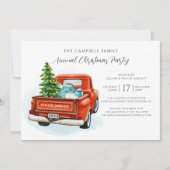 geruite rode vrachtwagen Campbell Christmas Tarta Kaart (Voorkant)