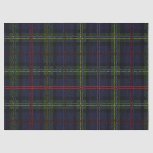Geruite rustieke klassieke elegante tartan tissuepapier (Voorkant)