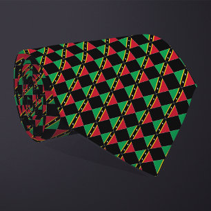 Geruite Saint Kitts en Nevis vlag patroon Stropdas