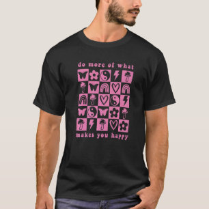 Geruite Schaakbord Retro Mentale Gezondheid Bewust T-shirt