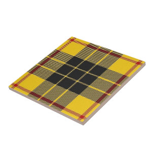 Geruite Schotse wollen stof van de Uitdrukkingen Tegeltje