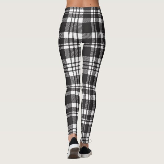 geruite stof leggings (Achterkant)