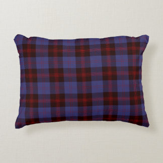 geruite tartan marineblauw rood accent kussen
